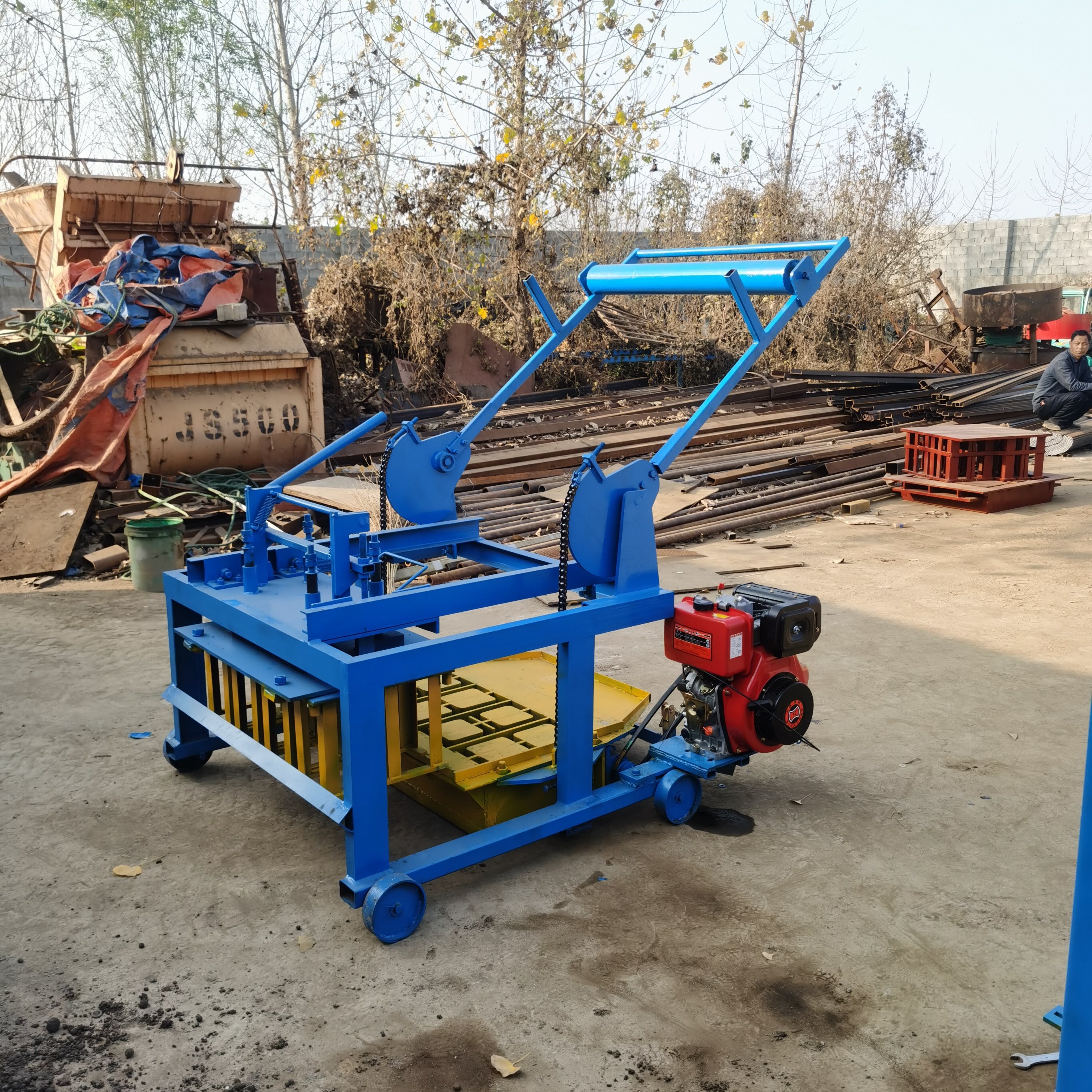 Kaidong QTM4-40 cement egg laying brick making machine cement block machine