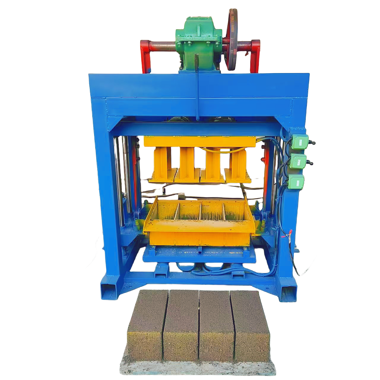 Concrete block forming machine brick making machine interlocking brick making machine with simple operation