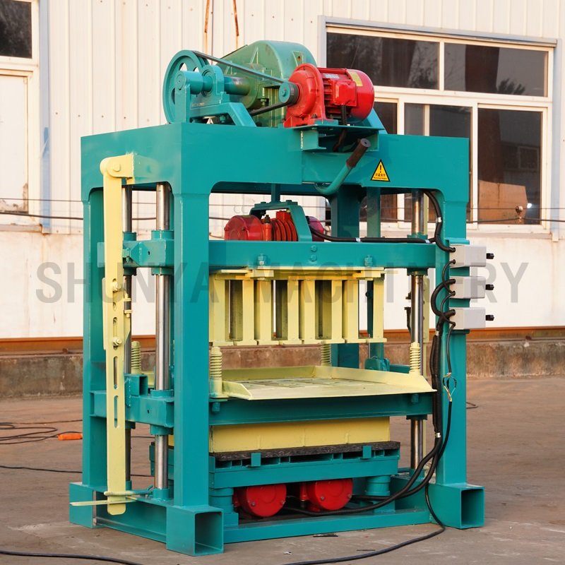 SHUNYA economical Semi Automatic Paving Brick Making Machine Concrete Cement Block Moulding machine