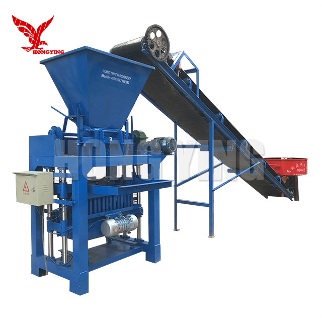 Hongying QMJ4-35D Cement Concrete Interlocking Paving Block Machinery Hollow Block Brick Making Machine for sale