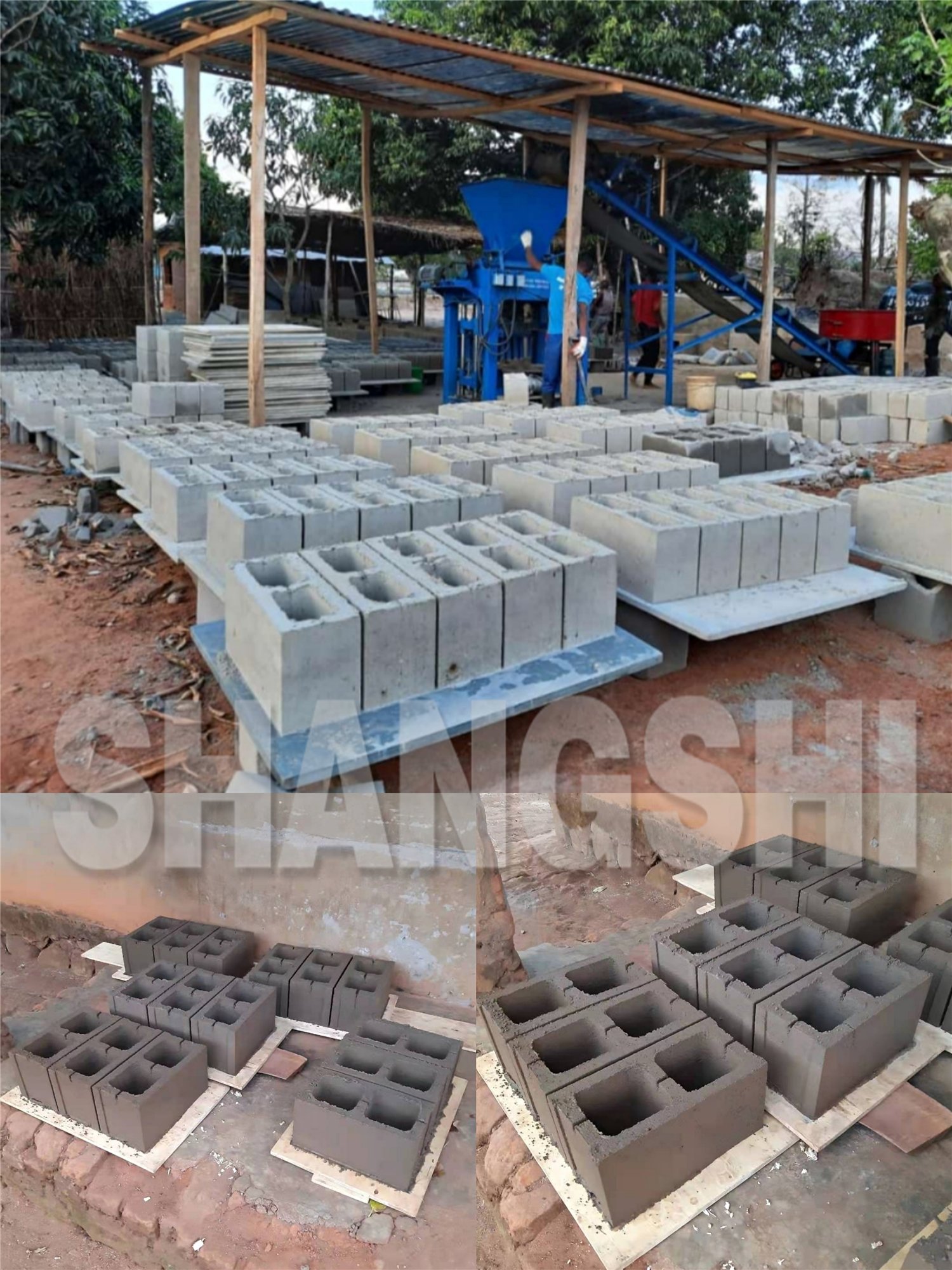 Business ideas with small investment small cement brick making machine hollow block machine 8 6 inch block