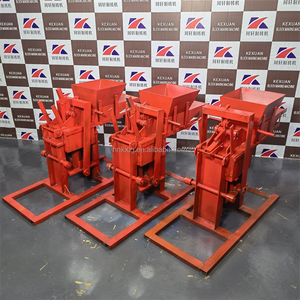 Manual brick machine customized molds to produce clay solid bricks.manual interlocking soil clay brick making machine
