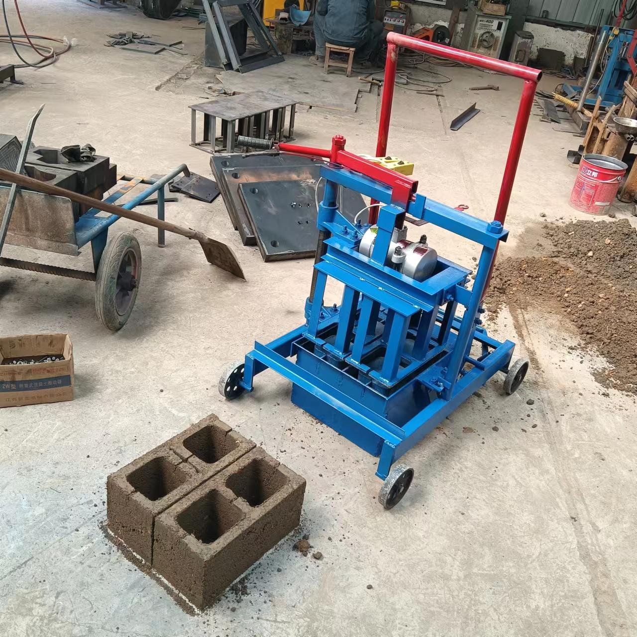 Cheap cement brick making machine manual hollow block making machine
