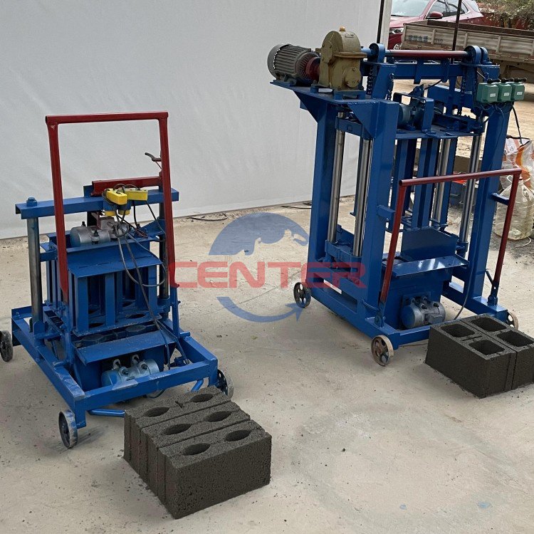 Easy Multifunctional QMJ2-45 Modern Smart Wall Building Mobile Hydraulic Soil Brick Making Forming Machine