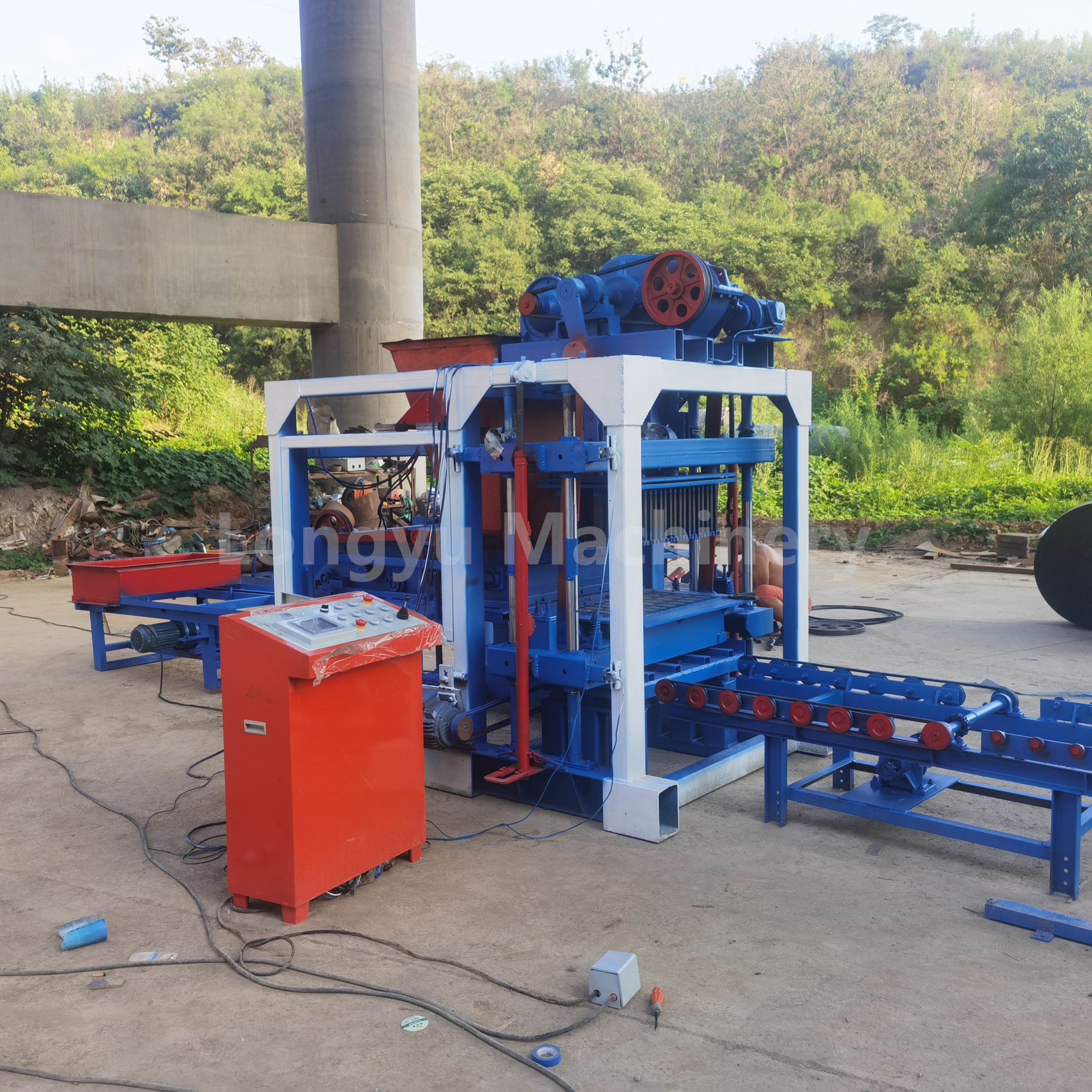 brick making machinery concrete block machine,concrete machinery,full automatic block making machine