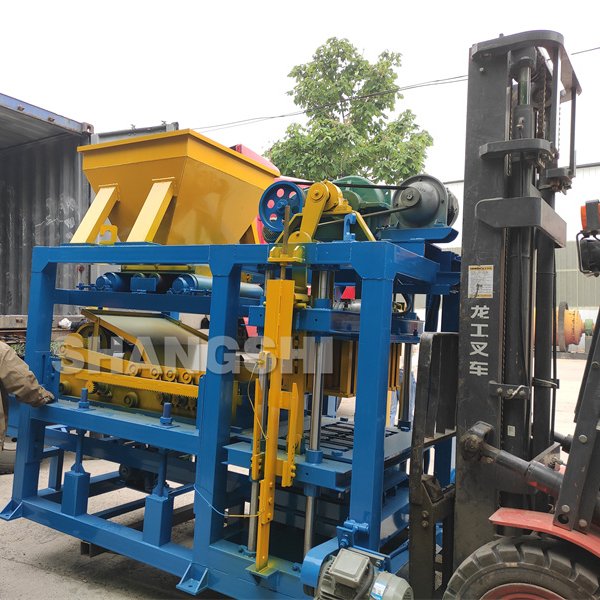 hydraulic vibration movable mobile egg laying layer cement concrete solid brick block making machinery without pallet