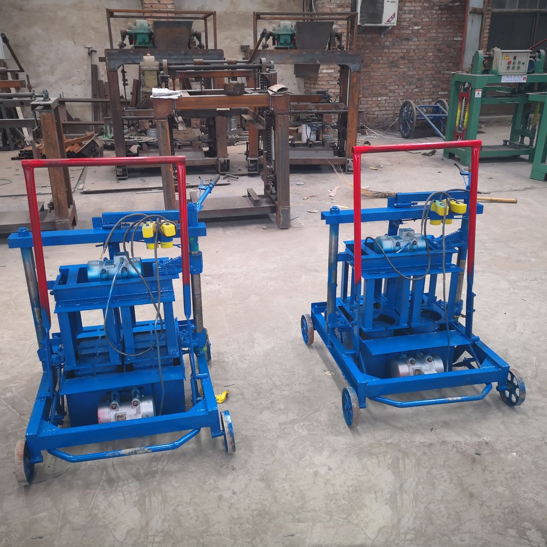Manual Silicone Cement Block Mold Concrete Molding Brick Making Machine