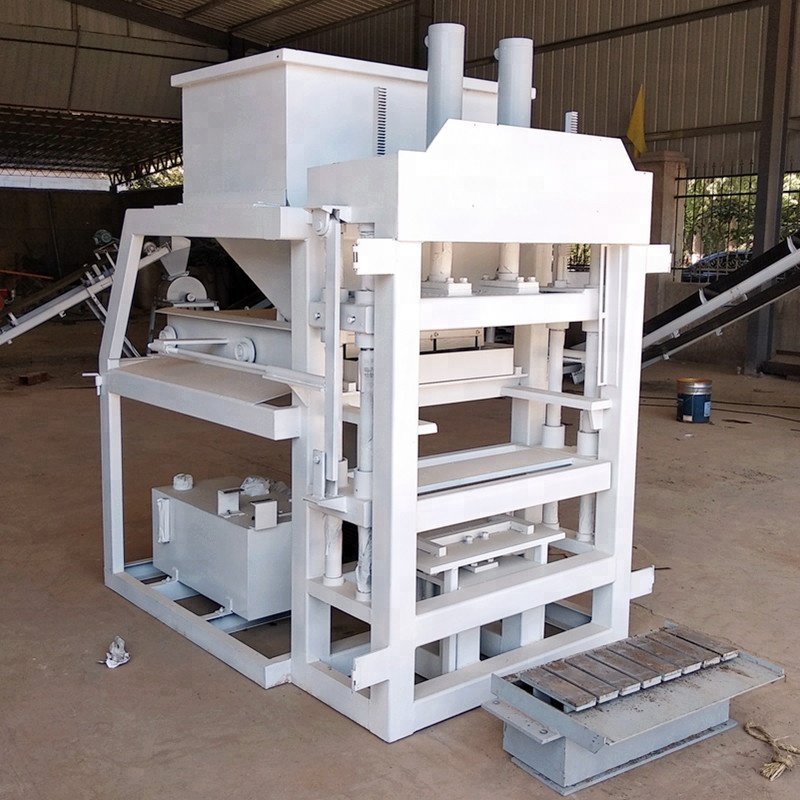 SYN4-5 small clay mud soil earth interlocking bricks making machine for make interlock bricks