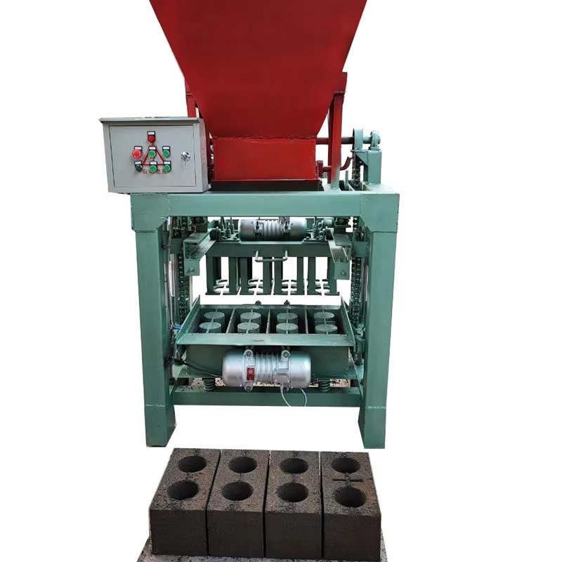 High Quality Automatic Cement Hollow Brick Block Making Machine One for Multiple Uses without Burning with Hopper