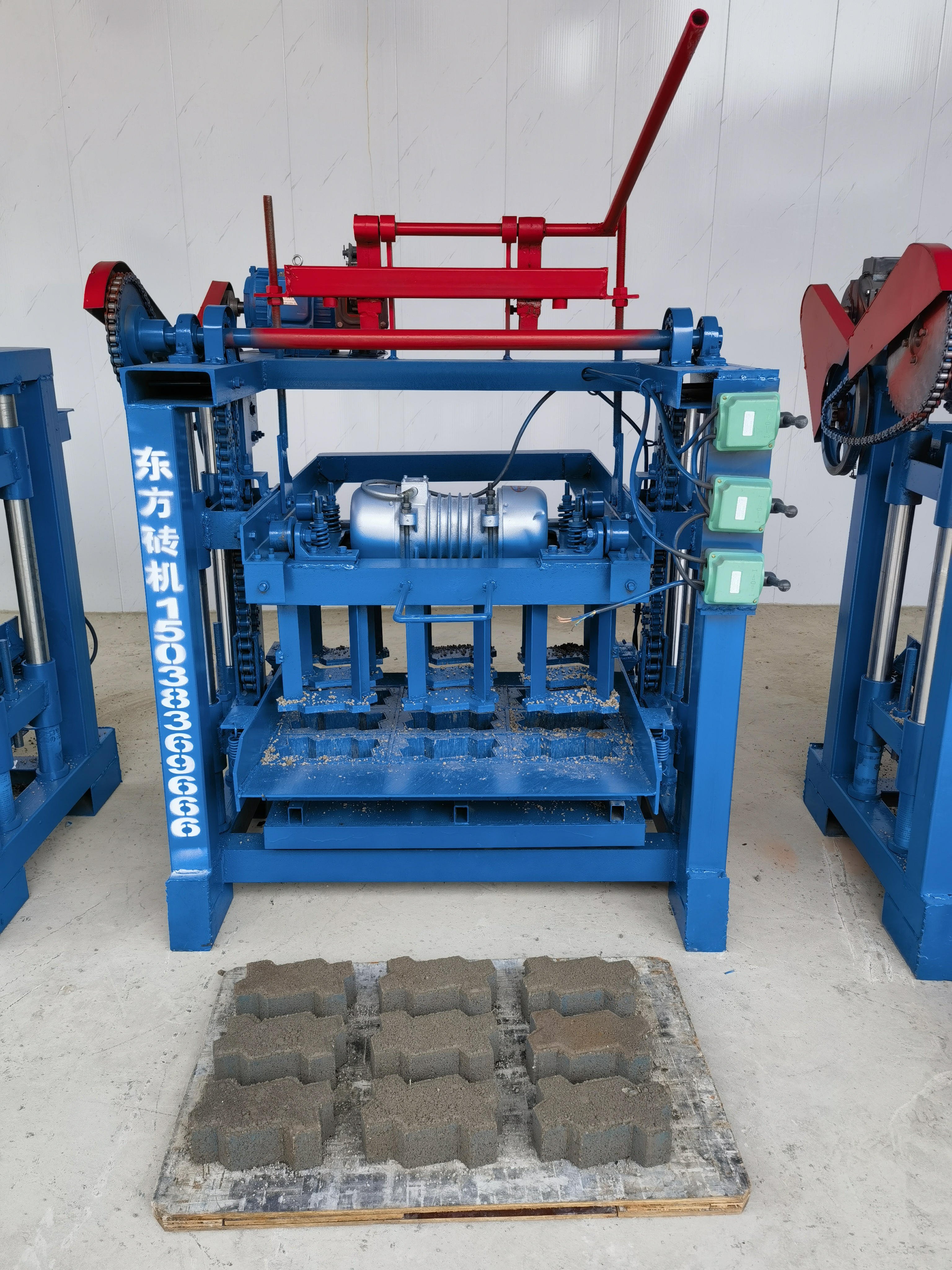 Hollow Block Brick Making Machine Concrete Brick Making Machine Manual Interlocking Brick Machine