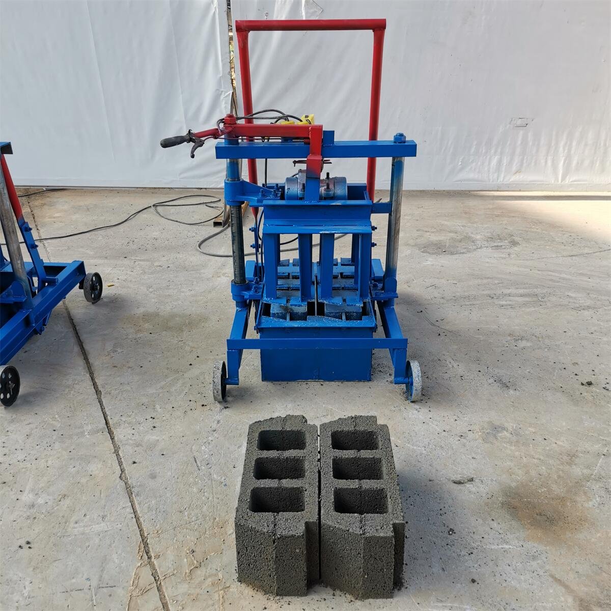 Small Concrete Hollow Block Paving Machine Manual Clay Brick Machine