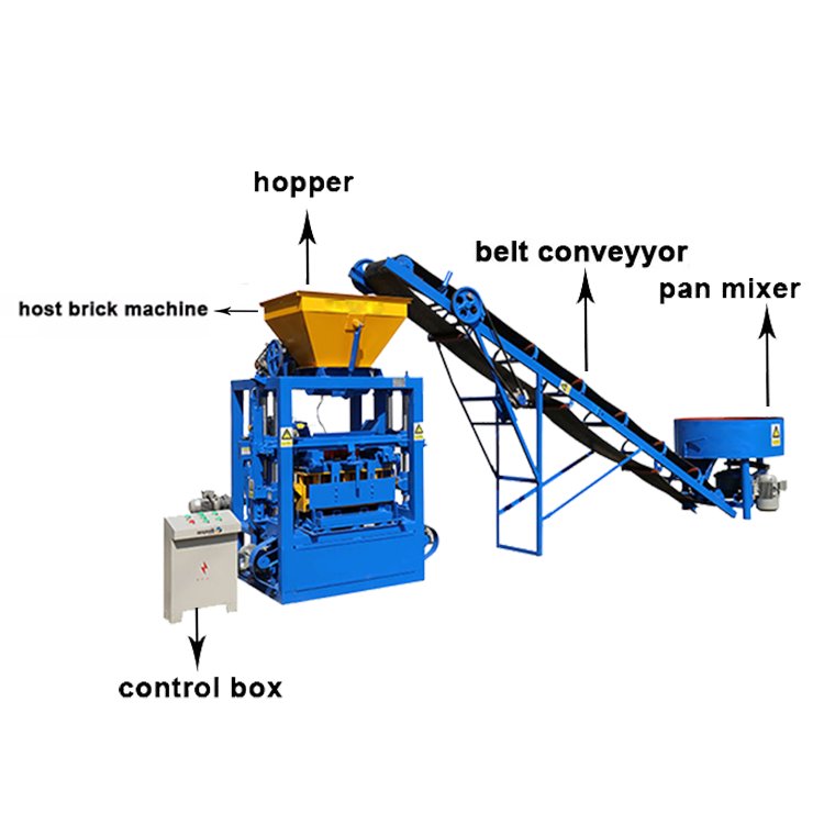 Automatic Concrete Cement Brick Making Machine and Machinery Brick Plant