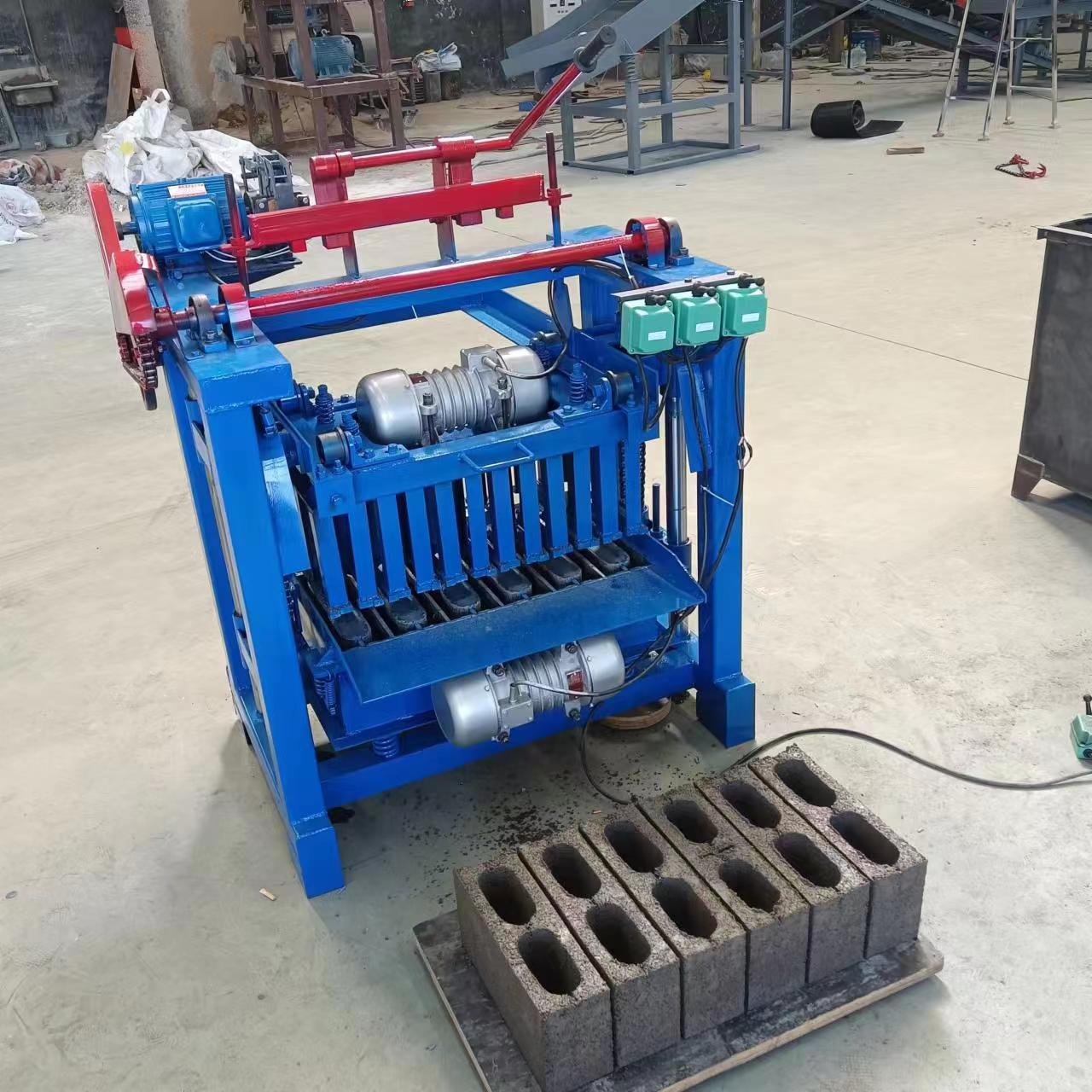 Mobile Cement hollow brick making machine block molding machine