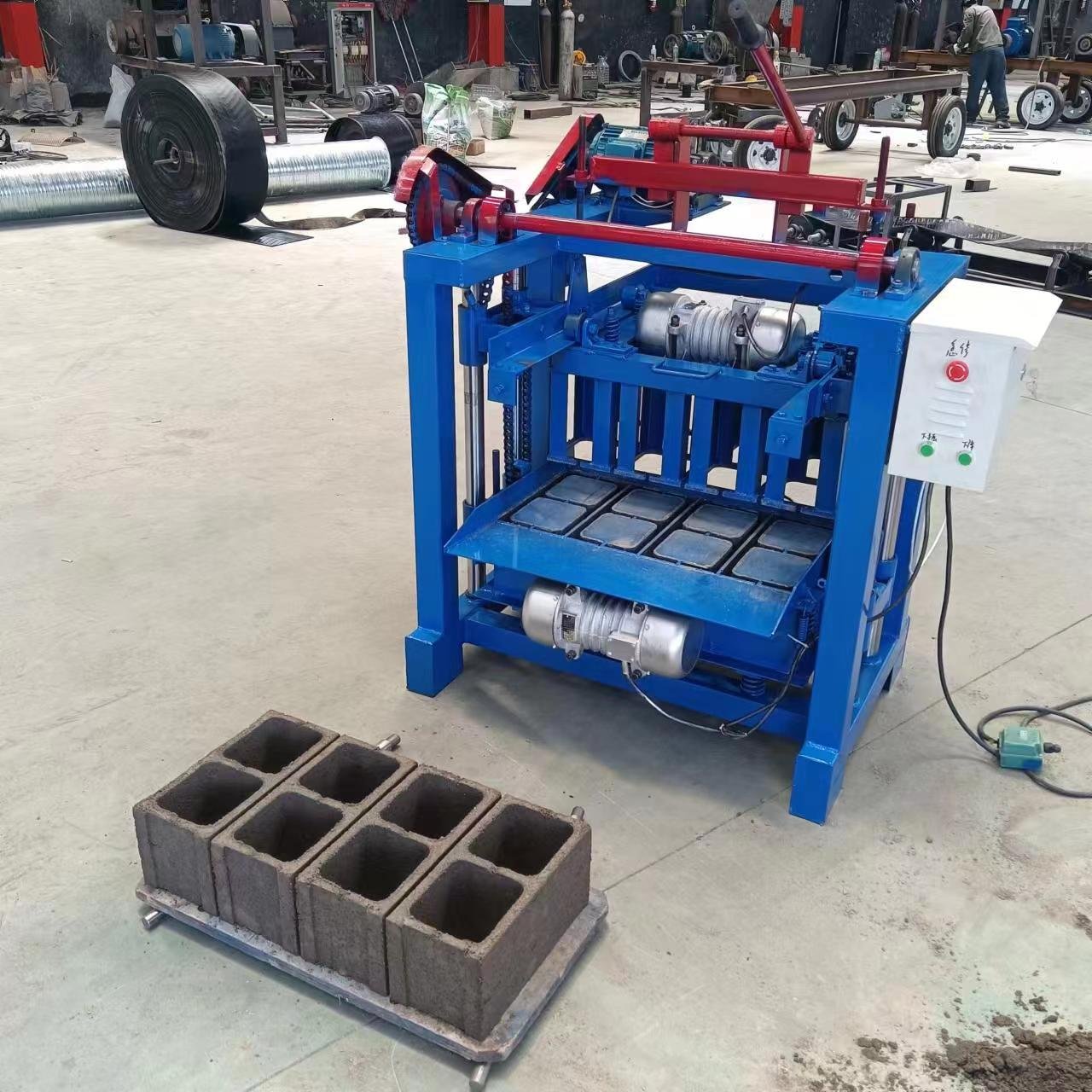 Mobile Cement hollow brick making machine block molding machine
