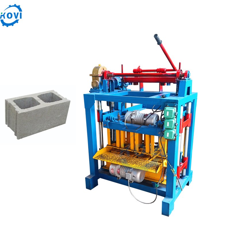 Cement hollow block making machine concrete block forming machine manual brick making machine