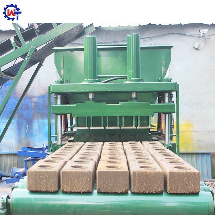 Automatic WT5-10 Clay Brick Making Machine Interlock Block Making Machine Compressed Earth Mud Block Making Machine
