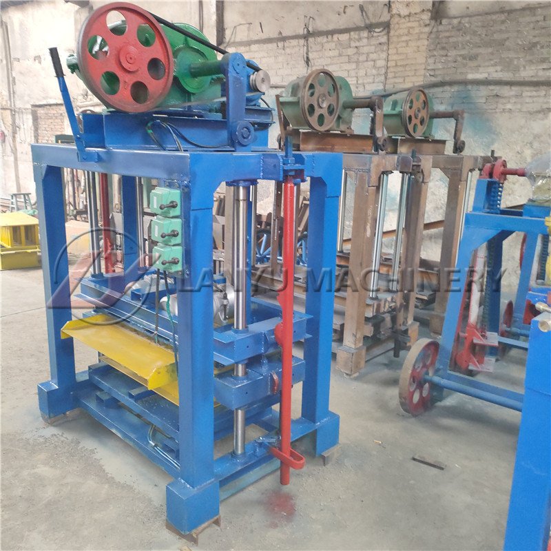 QTJ4-40 Tanzania Hydraulic Interlocking Brick Machine Hollow Block Making Machine Manufacturing Plant Retail Sand Raw Material