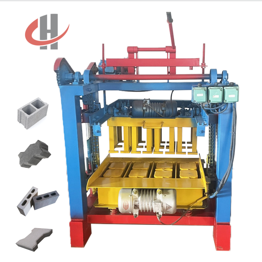 Cement Hollow Block Semi Automatic Brick Making Machine Molding High Yield Turkish Brick Making Machine