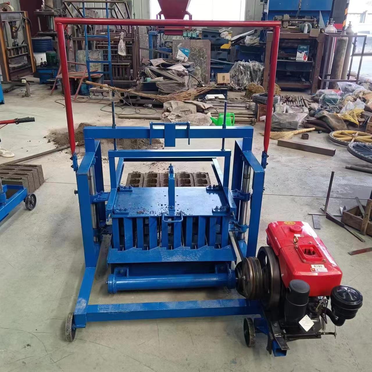 Mobile Electrical brick making machine Compressed brick making machine Pakistan Diesel Engine Cement brick making machine