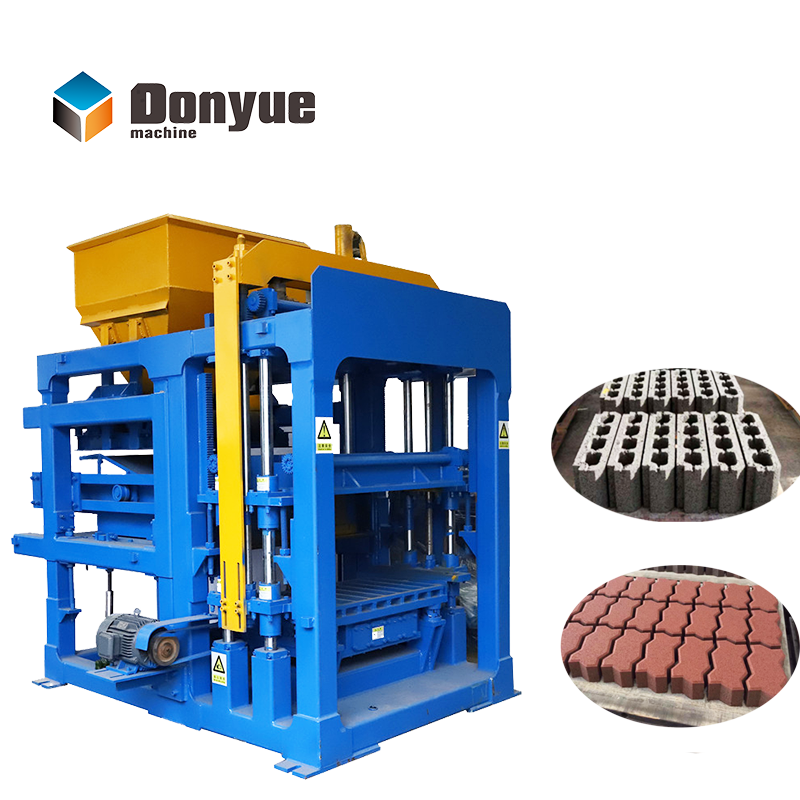 QT4 - 15 Donyue cement Block Making Machine Molding Line Automatic concrete Brick Making Machine