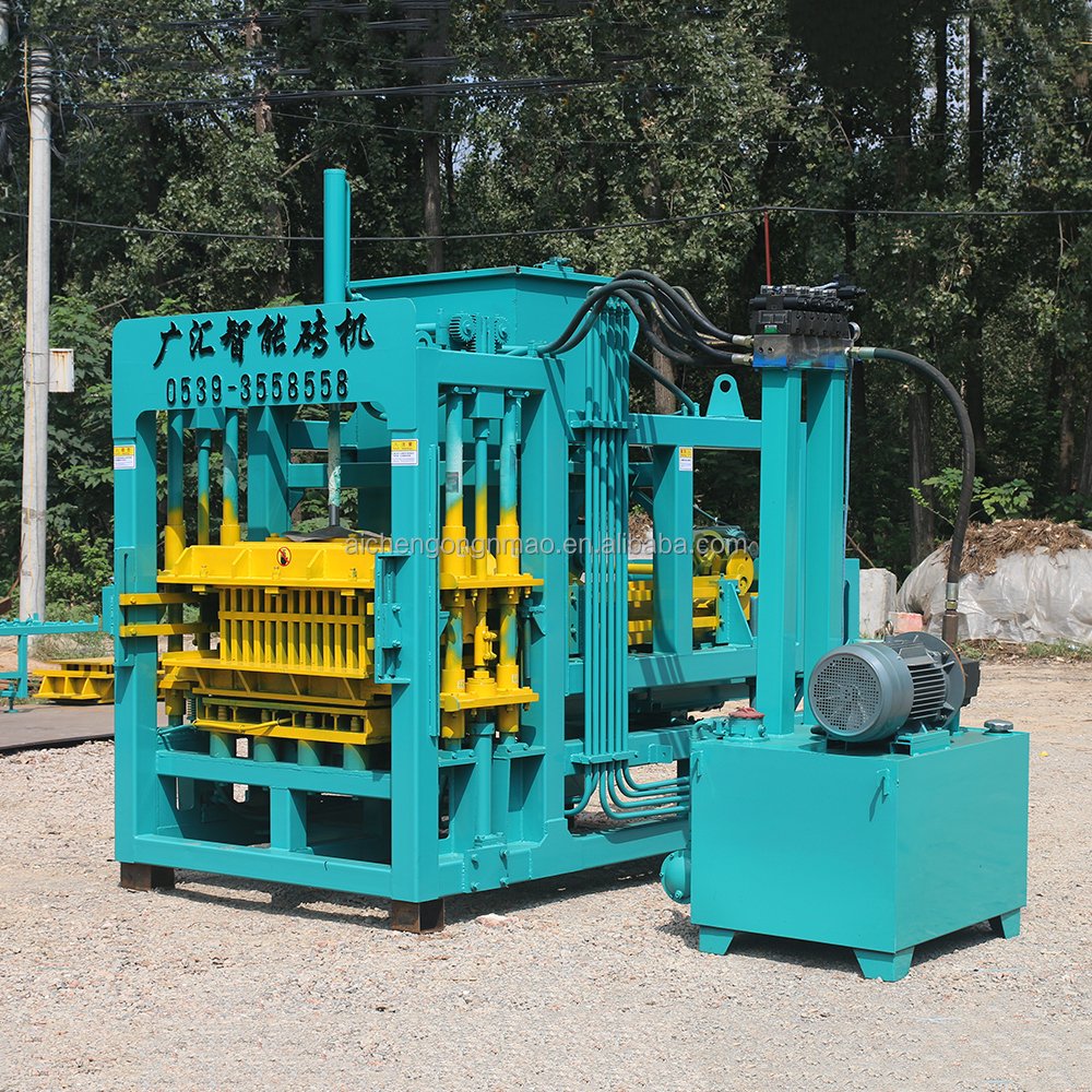Aichen QT4-18 fully automatic Concrete blocks making machinery hydraulic brick making machinery