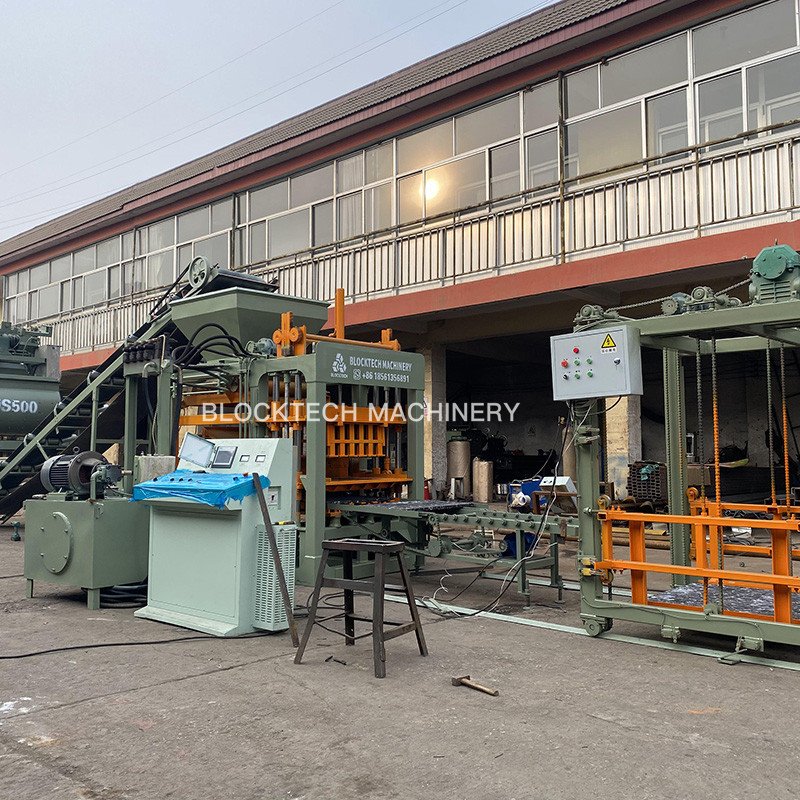 QT4-15 automatic cement sand brick making machinery hydraulic facade brick machines making