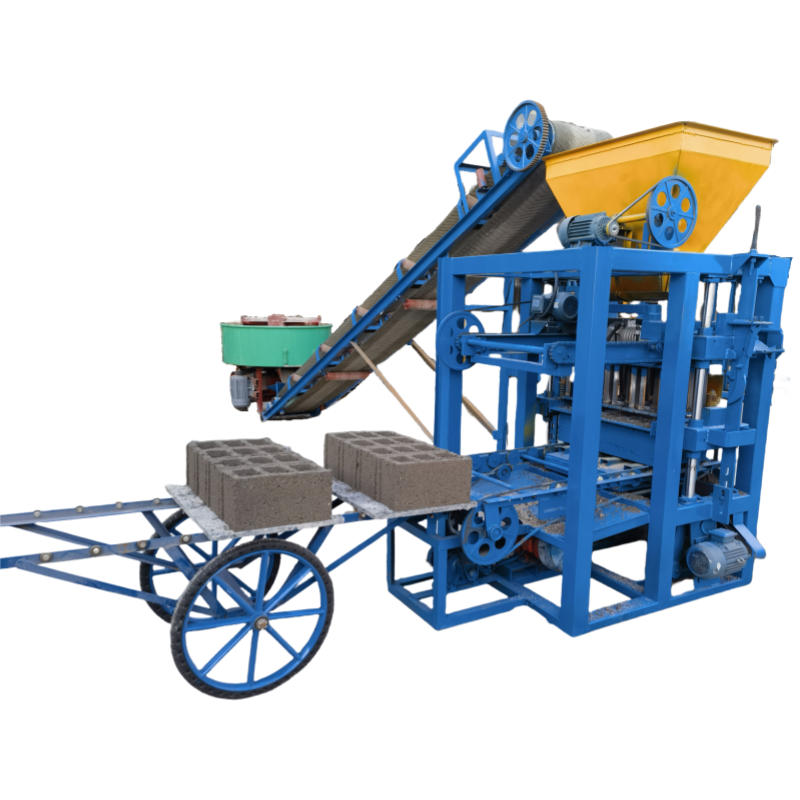 Semi automatic multifunctional hollow cement brick making machine, concrete non burning block machine