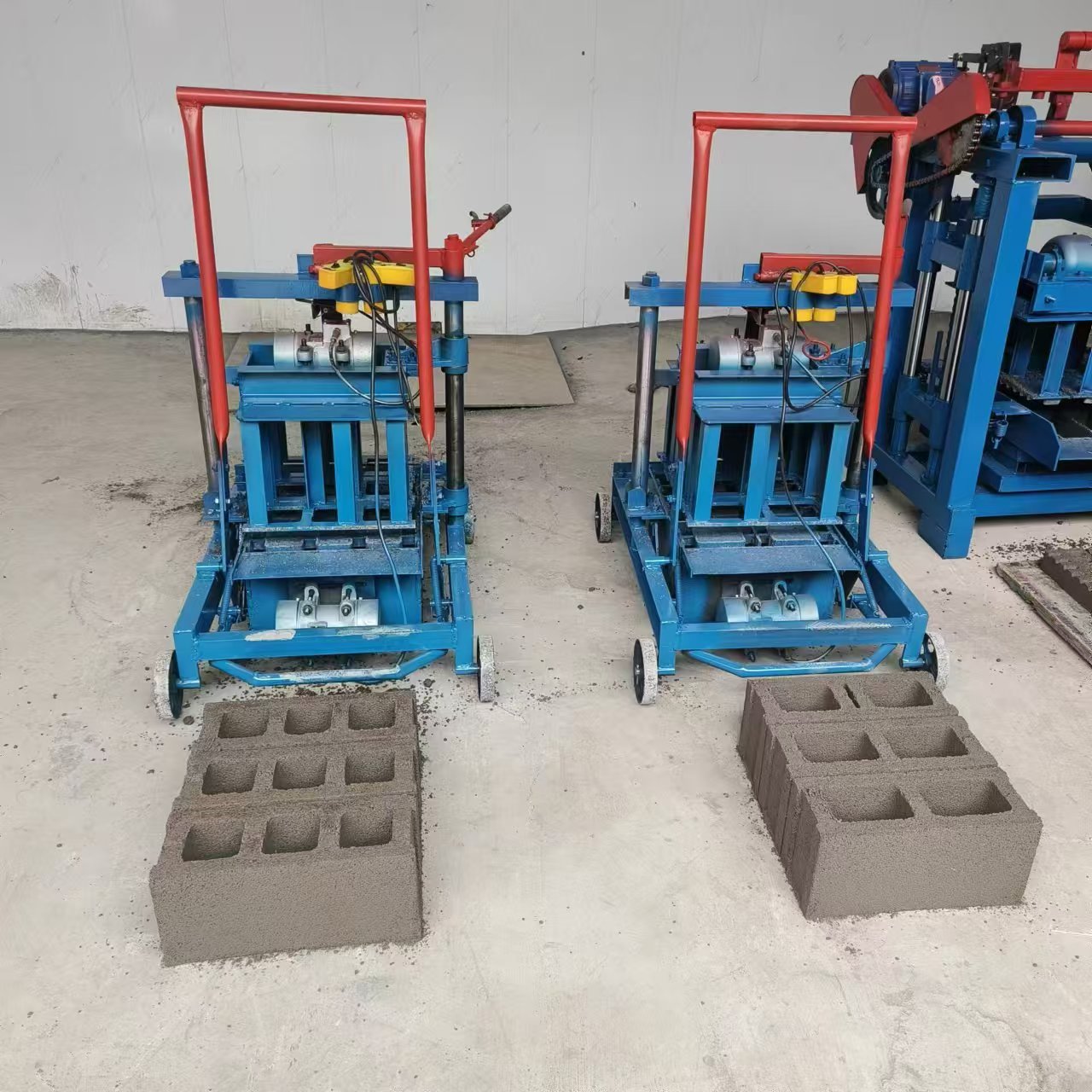 Hollow Concrete Cement Block Brick Making Machine Rotation Type Brick Making Machinery