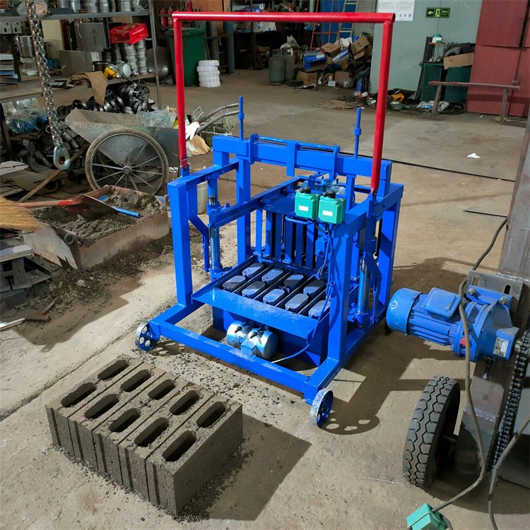 Cheap manual concrete cement block brick making machine hollow concrete block brick maker machine with free moulds