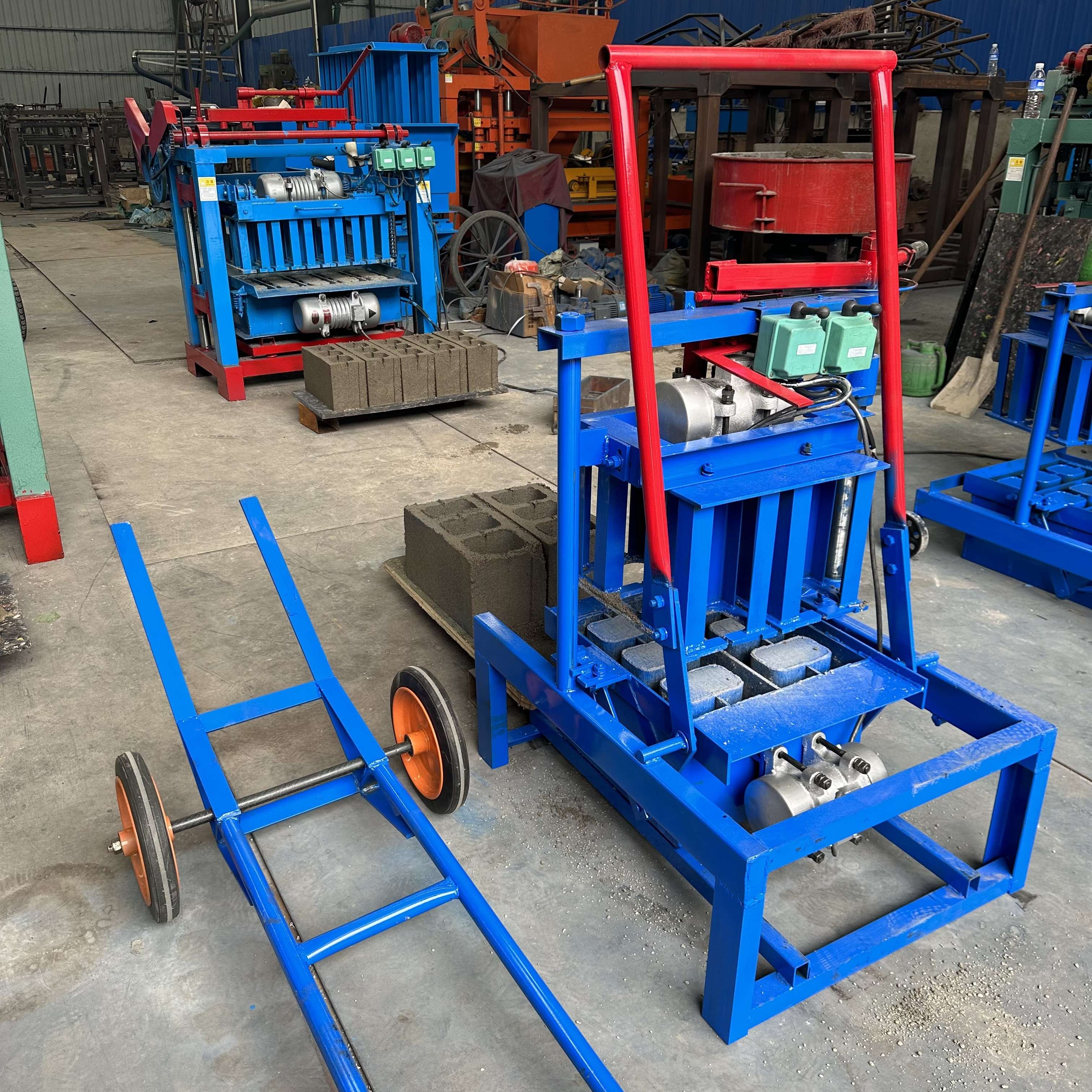 Small and Convenient 2-45C Cement Brick Making Machine Easy to Operate Popular in Africa with New Mold Core Component