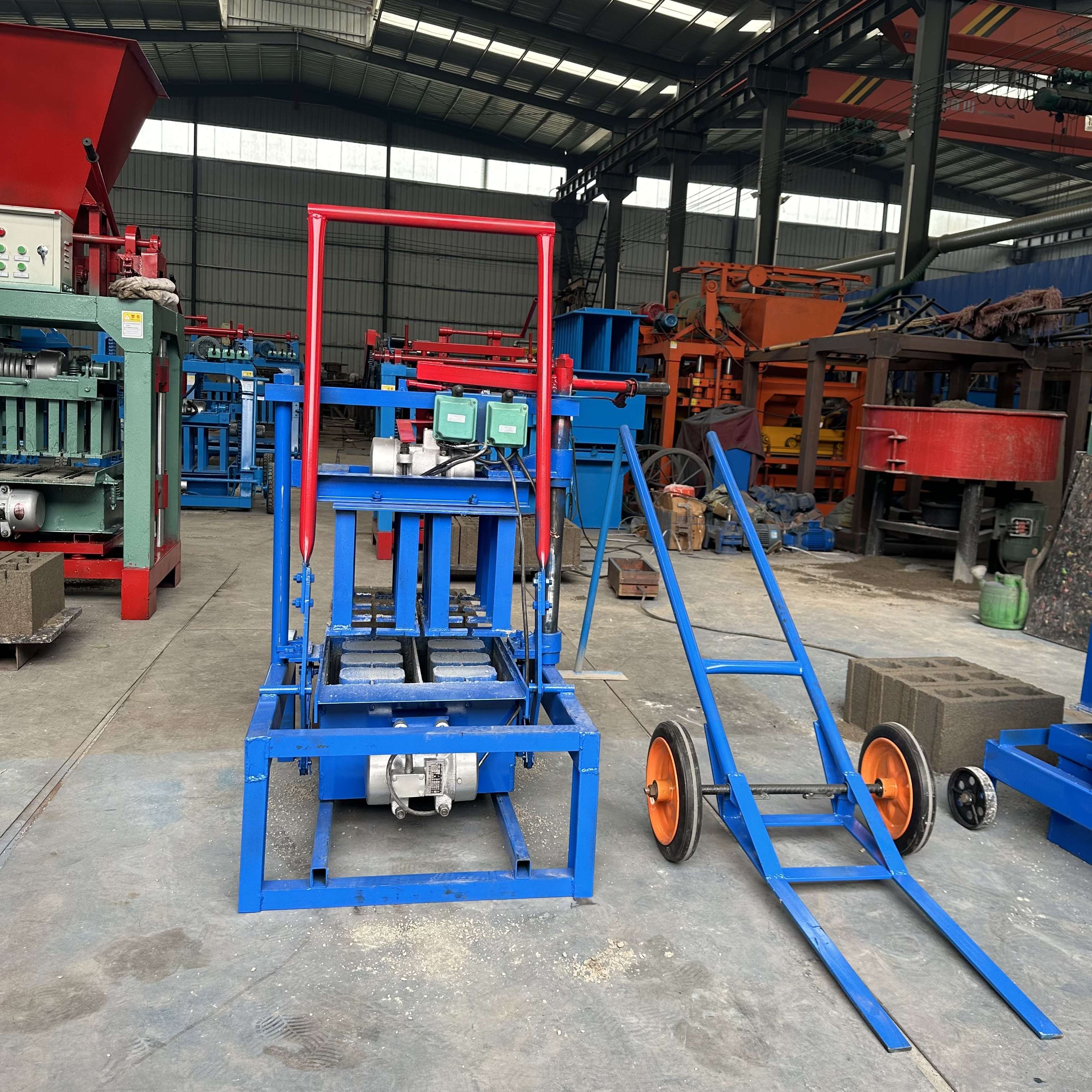 Small and Convenient 2-45C Cement Brick Making Machine Easy to Operate Popular in Africa with New Mold Core Component