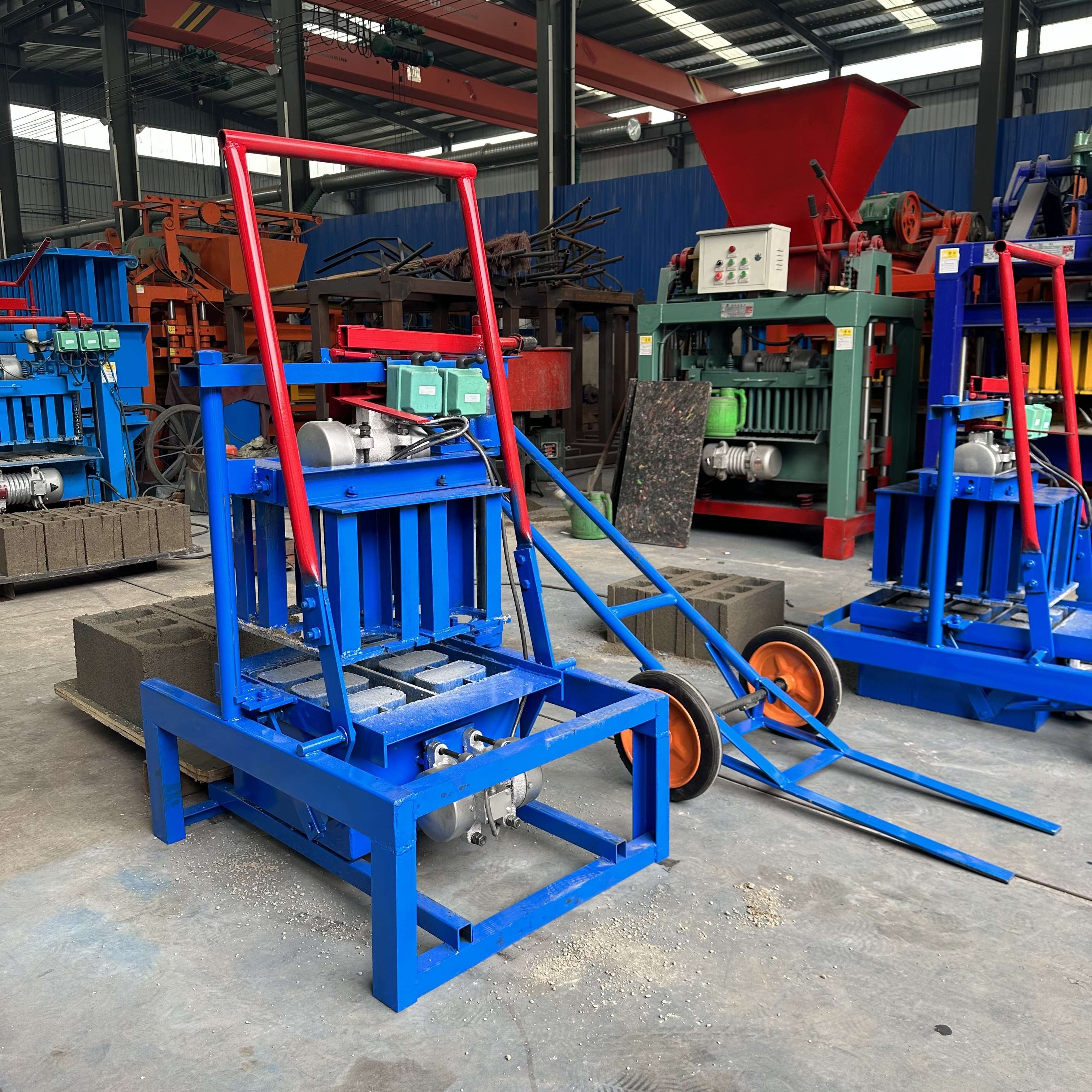 Small and Convenient 2-45C Cement Brick Making Machine Easy to Operate Popular in Africa with New Mold Core Component