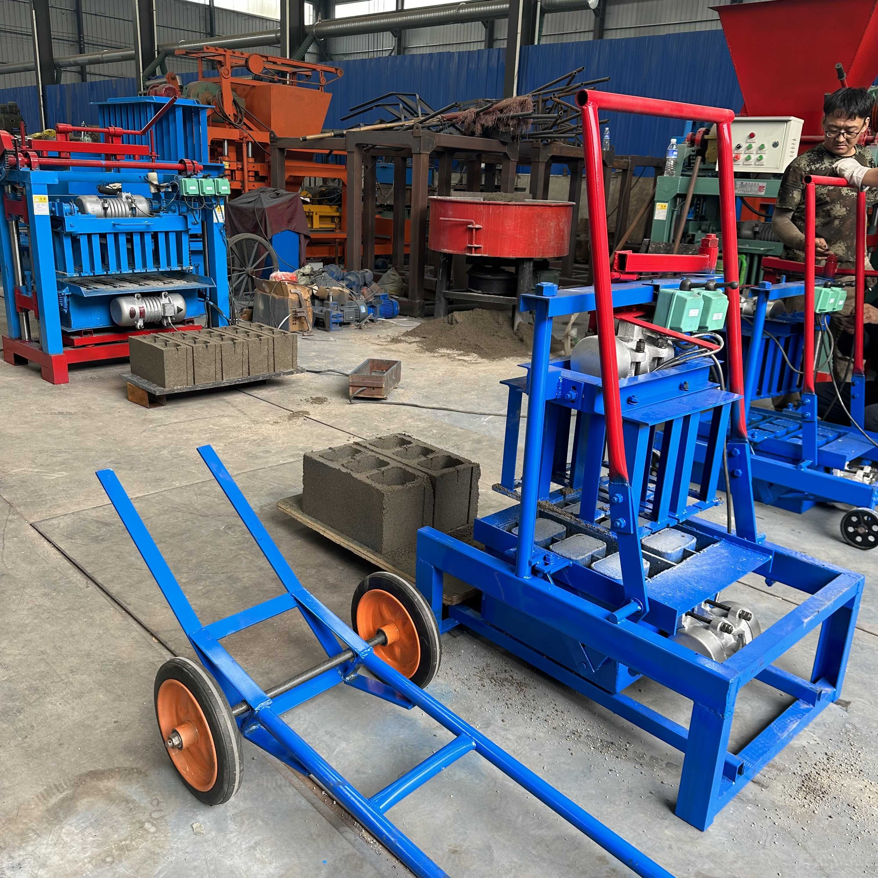 Small and Convenient 2-45C Cement Brick Making Machine Easy to Operate Popular in Africa with New Mold Core Component