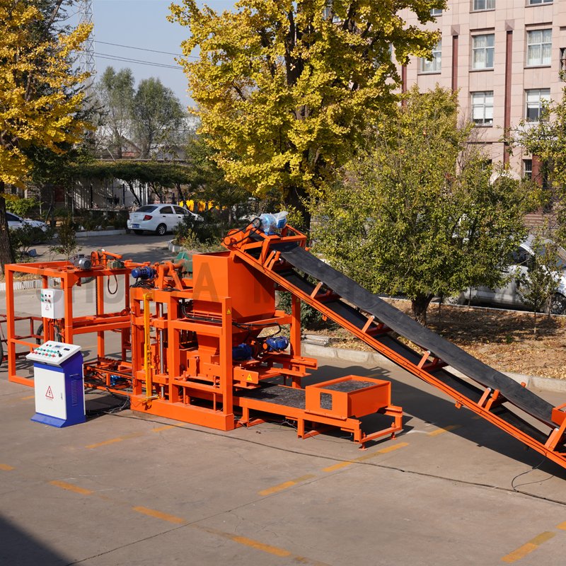 QTJ4-25 Intelligent Automation Concrete Hollow Brick Making Machinery Fly Ash Bricks For Sale