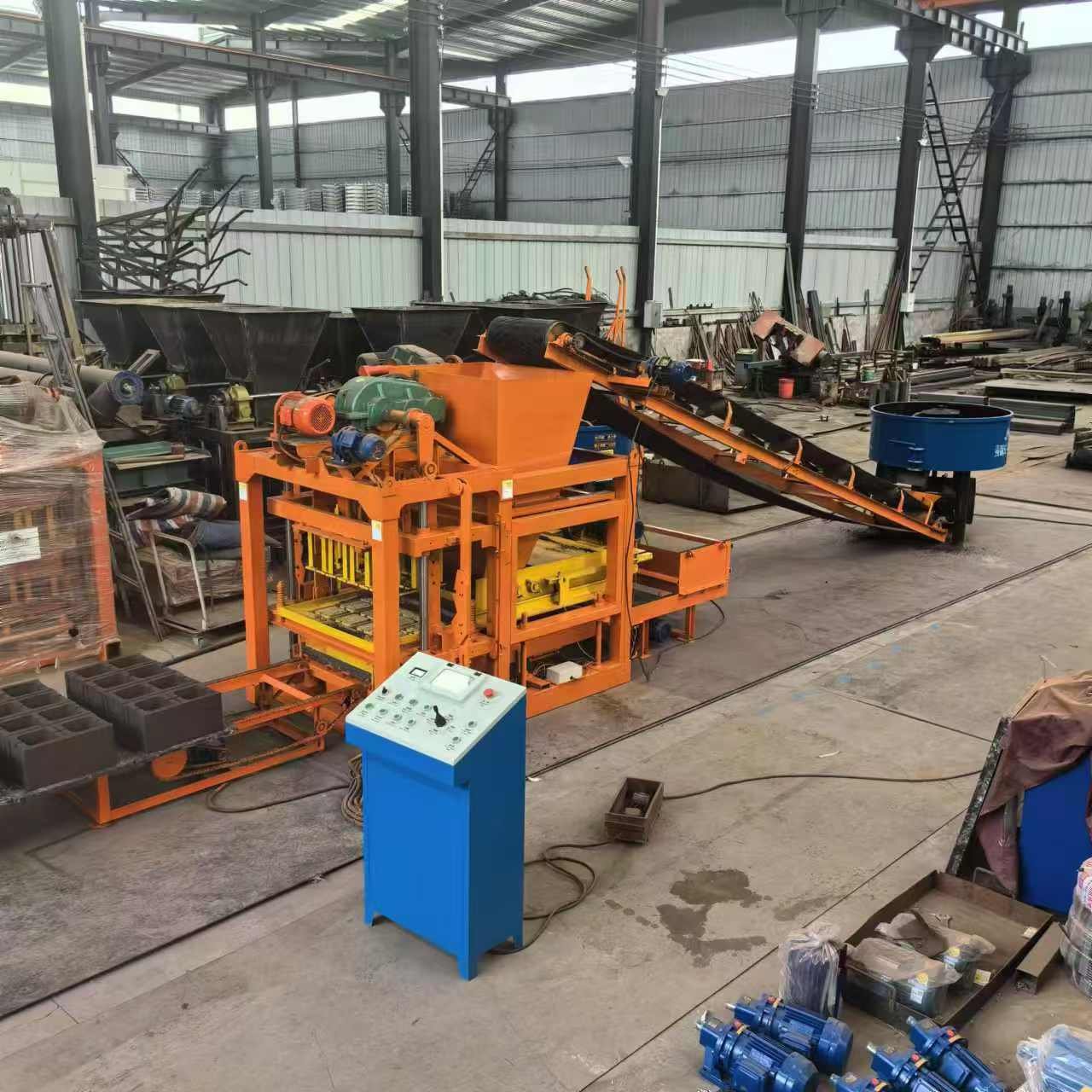 Brick Machine Making Semi-automatic Machines Concrete In South Africa Engine Block Machine