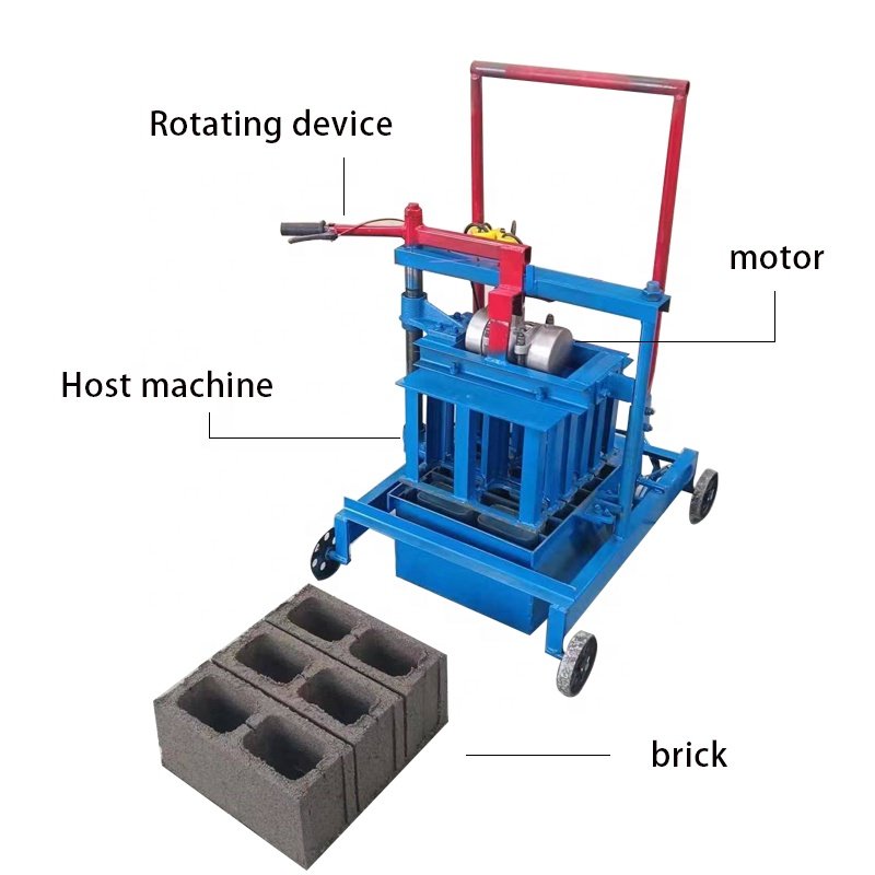 Semi Automatic Brick Making Machine Electric Cement Hollow Block Making Machine