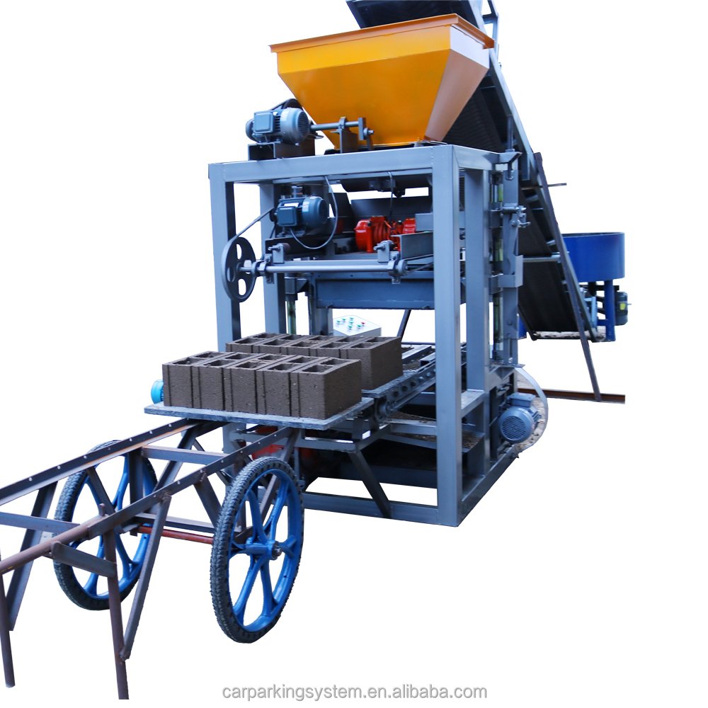 QT4-24 Small Scale Industries Machines Cement Hollow Block Making Machine interlock brick making machine