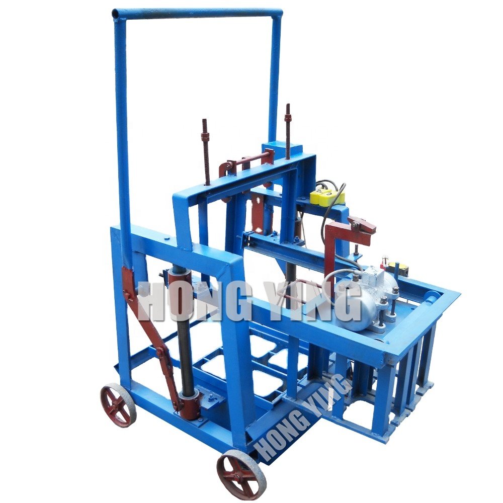 QMY2-40 mobile egg layer laying hollow brick block making machine