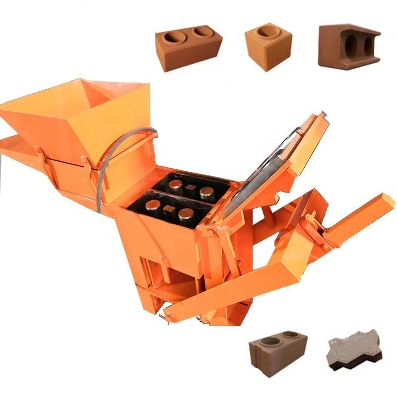 Non burning manual hollow clay brick machine African clay brick machine clay interlocking bricks making machinery