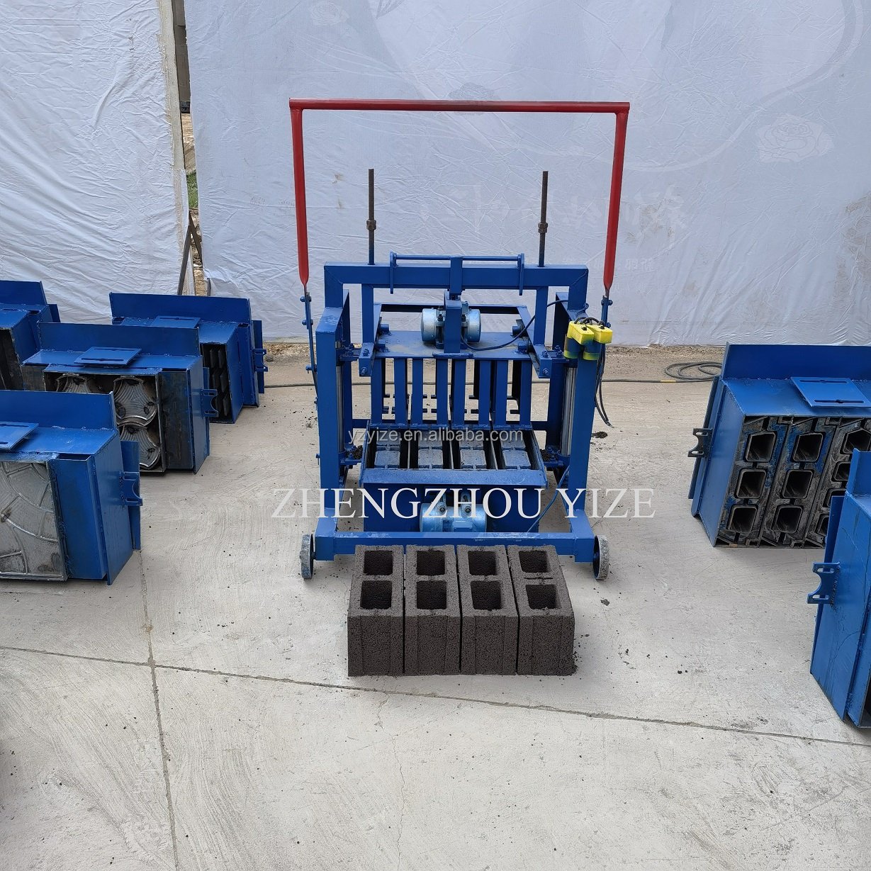 Automatic Electric Brick Machinery Small Mini Hollow Block Making Machine Clay Cement Block Making Machine