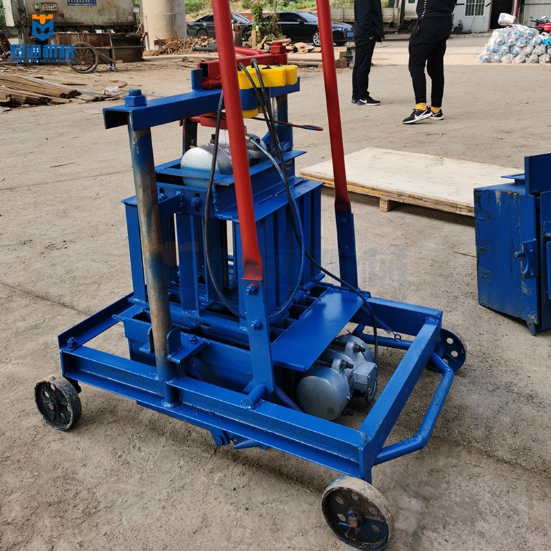 High efficiency manual concrete hollow adobe brick making machine