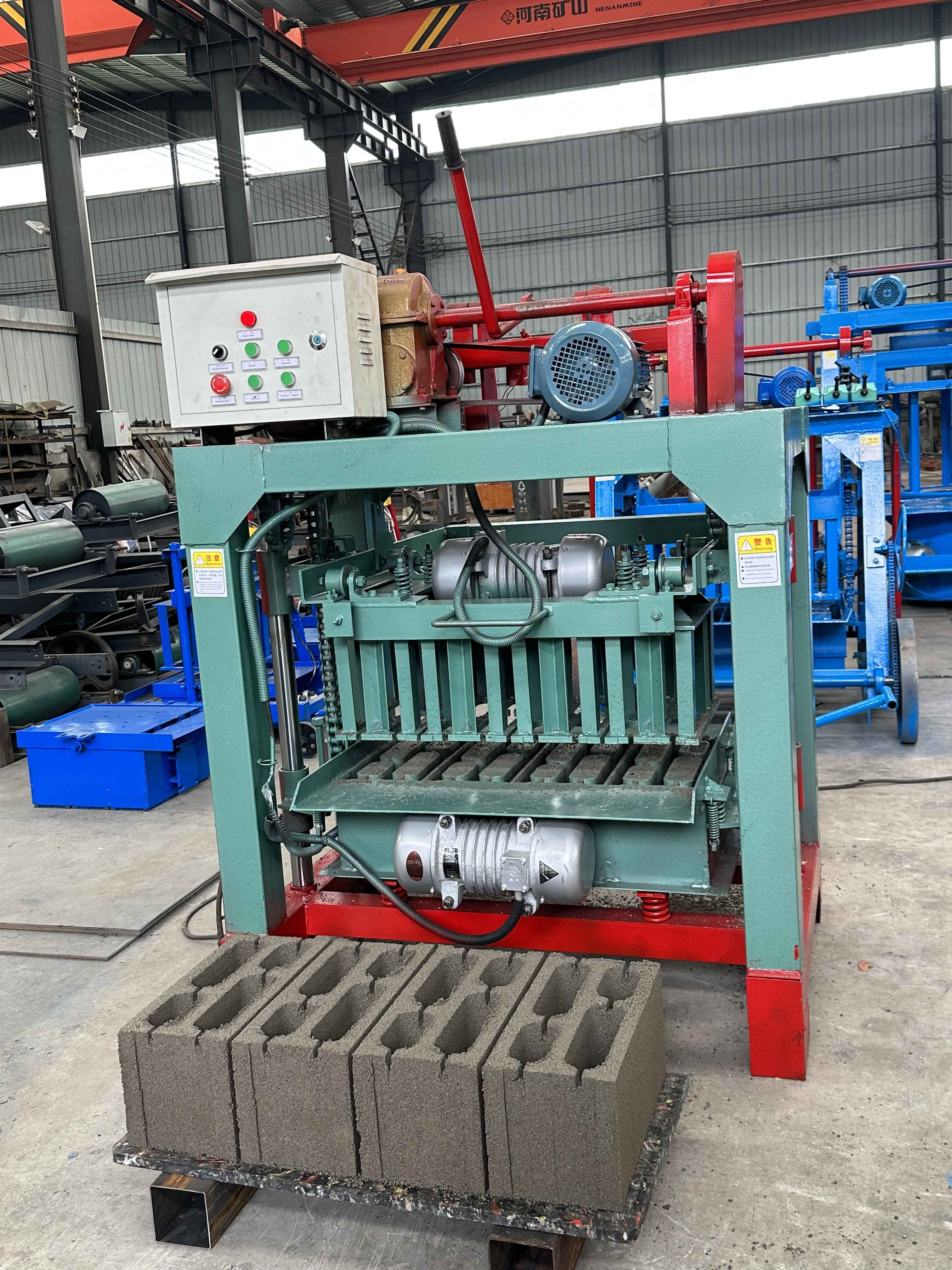 Direct Sale from Manufacturer 4-35B Semi-Automatic Cement Brick Machine Efficient Production in Africa for Manual Concrete Usage