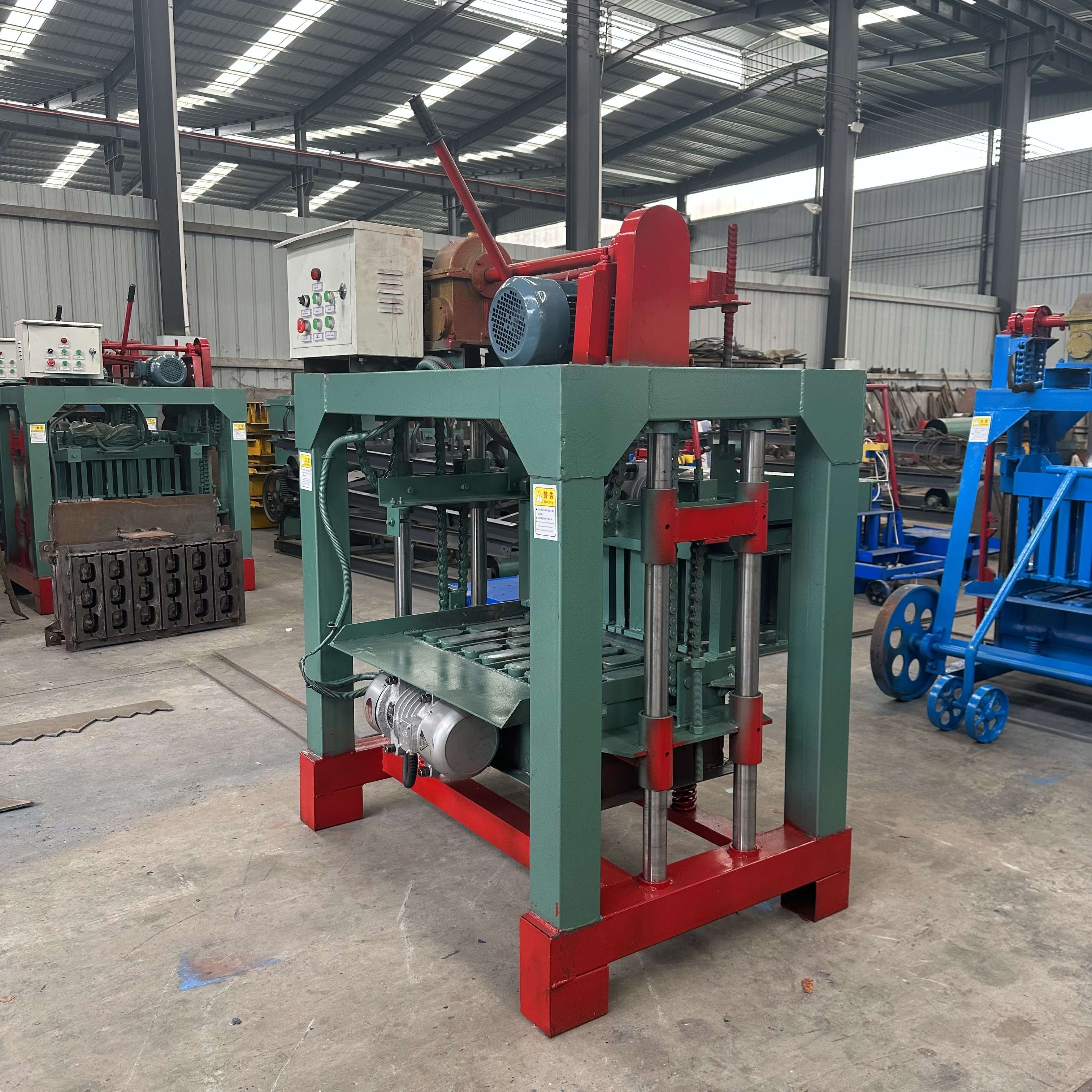 Direct Sale from Manufacturer 4-35B Semi-Automatic Cement Brick Machine Efficient Production in Africa for Manual Concrete Usage