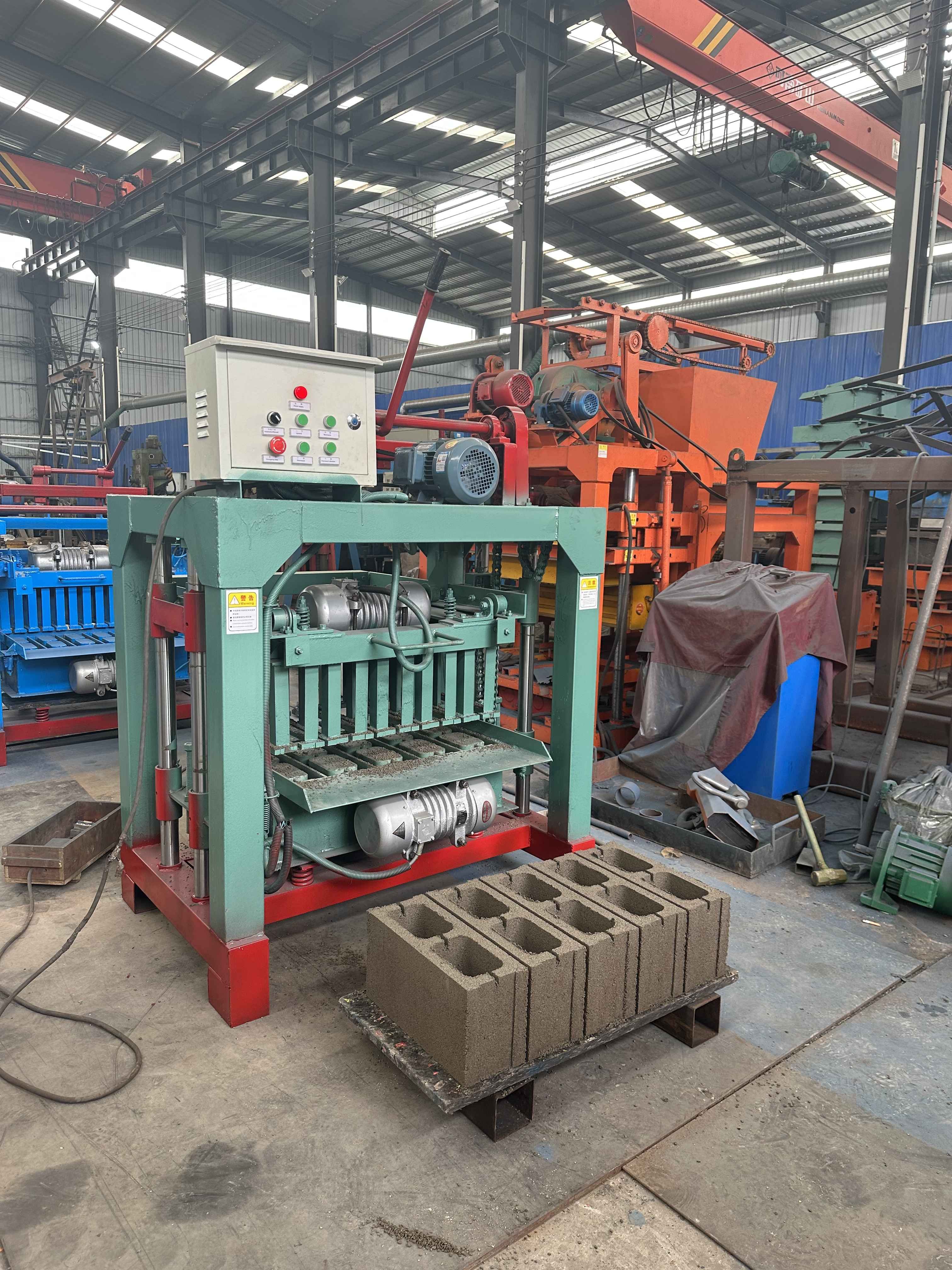 Direct Sale from Manufacturer 4-35B Semi-Automatic Cement Brick Machine Efficient Production in Africa for Manual Concrete Usage