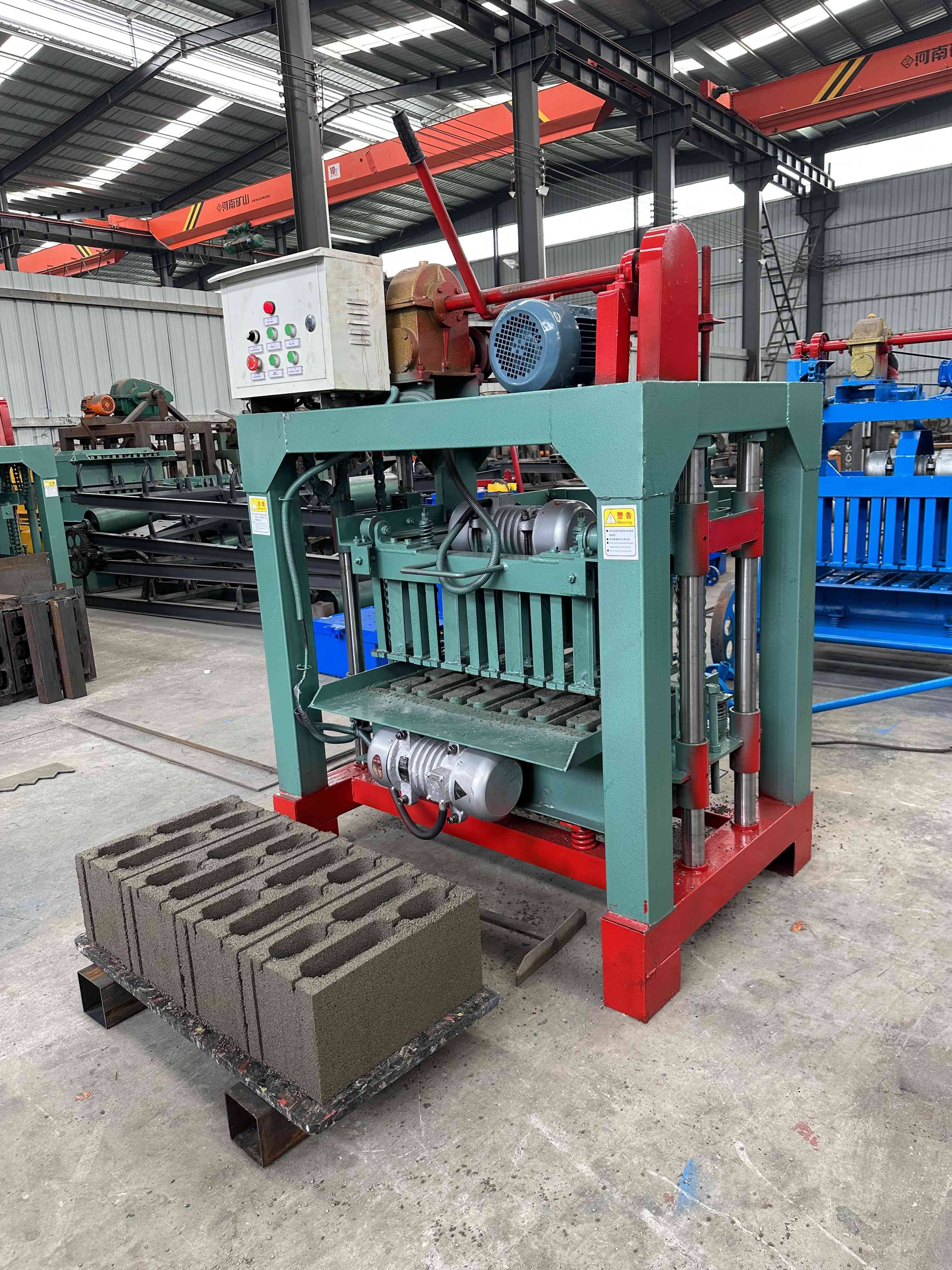 Direct Sale from Manufacturer 4-35B Semi-Automatic Cement Brick Machine Efficient Production in Africa for Manual Concrete Usage