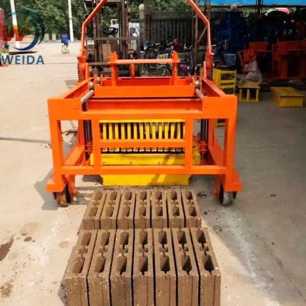 QM4-45 small diesel engine portable concrete block making machine,movable block machine egg laying block