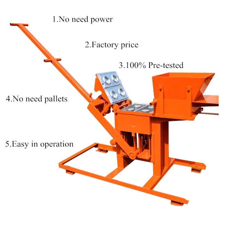 QMR2-40 manual clay brick making machine mud brick making machines sales in kenya for clay machine