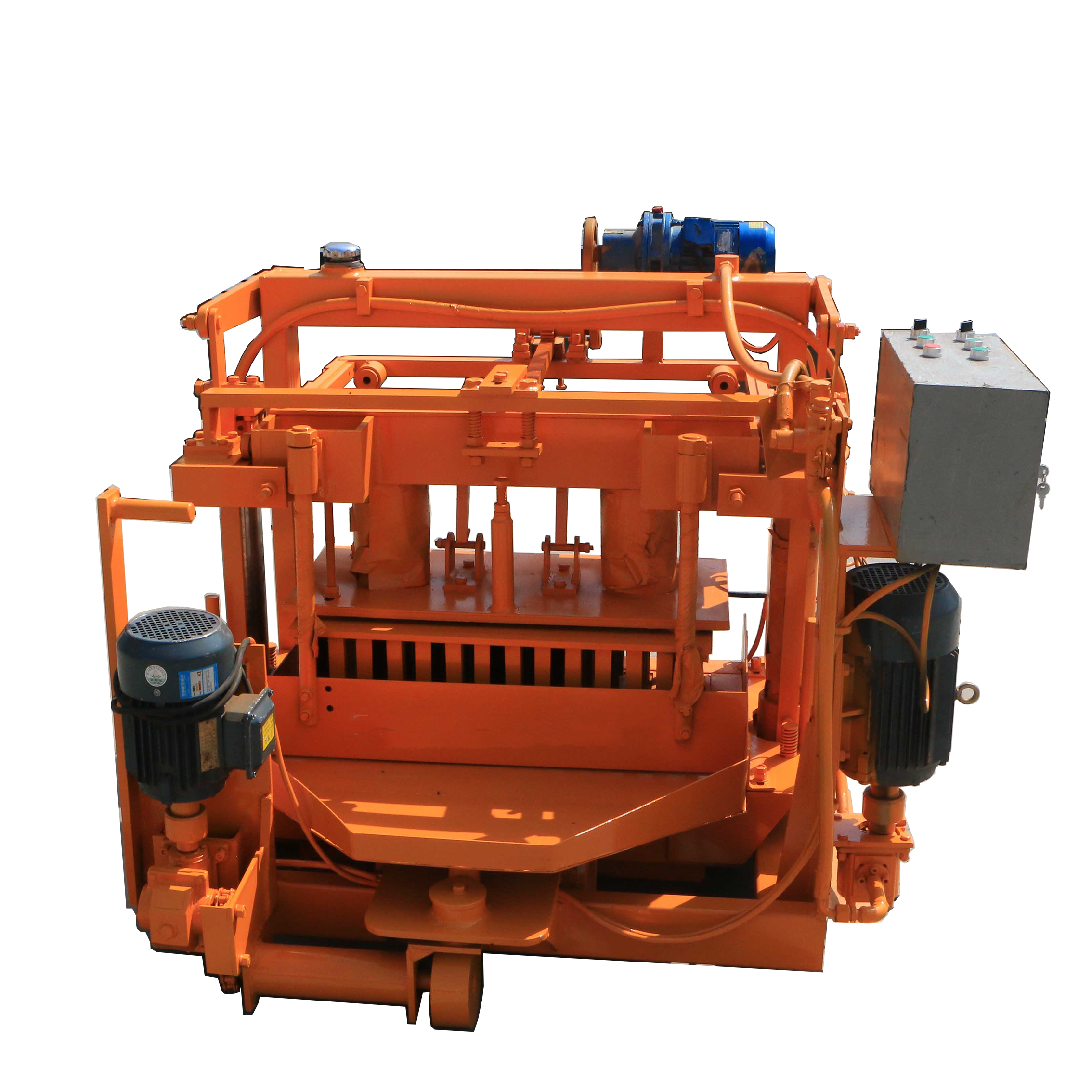 Qt40-3A Electrical Engine Concrete Cement Block Brick Molding Machine With High Quality