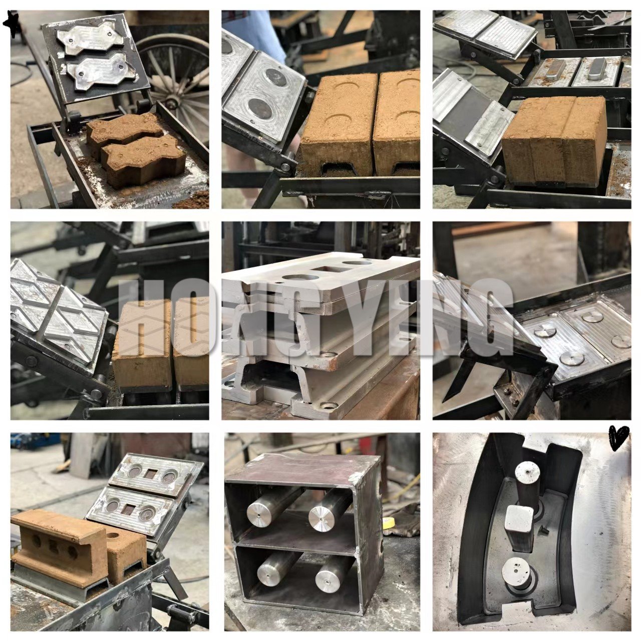 JZ-1 Interlocking clay pressed brick machine manual compressed earth block making machine