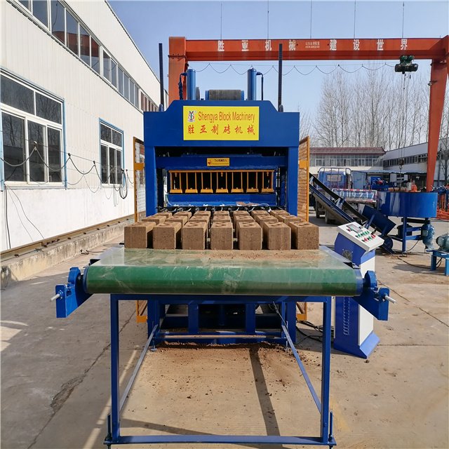 SY7-10 full automatic hydraulic clay interlock brick making machine production line for sale